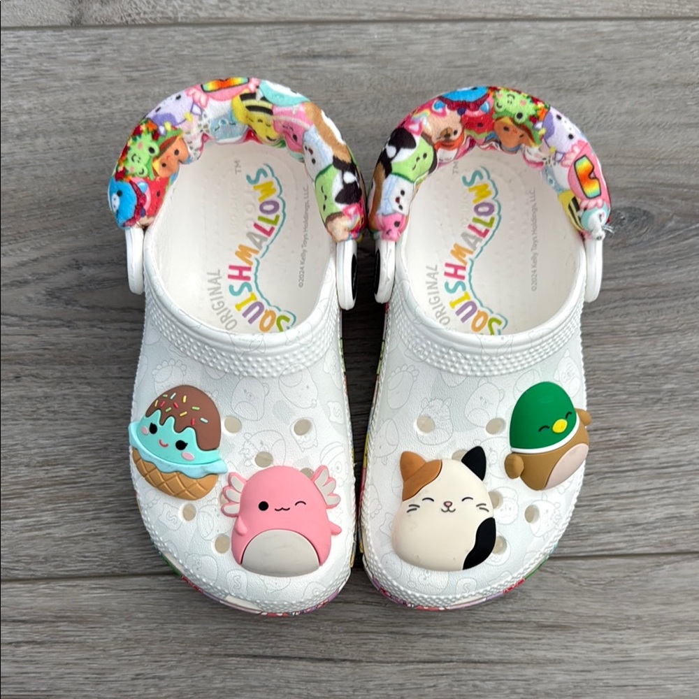 Like new Squishmallows crocs size little kids C11